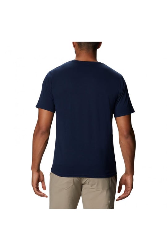 Columbia Columbia Erkek Pamuklu Marka Logolu Yazlık Günlük Kullanım Lacivert T-Shirt 1931161-464