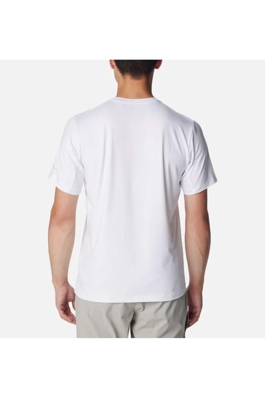 Columbia Columbia Erkek Pamuklu Marka Logolu Yazlık Günlük Kullanım Beyaz T-Shirt 2074581-100