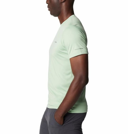Columbia Columbia Erkek Yuvarlak Yaka Kısa Kollu Logolu Yeşil T-Shirt 1533313-349