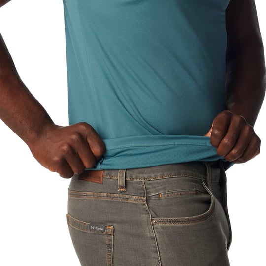 Columbia Columbia Erkek Yuvarlak Yaka Kısa Kollu Logolu Yeşil T-Shirt 1533313-336