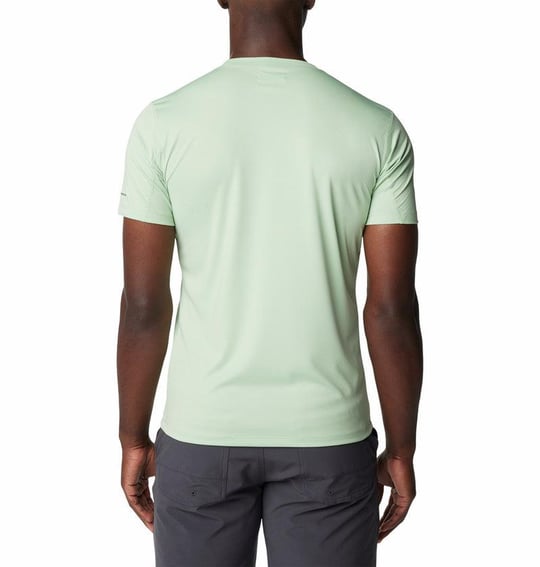 Columbia Columbia Erkek Yuvarlak Yaka Kısa Kollu Logolu Yeşil T-Shirt 1533313-349