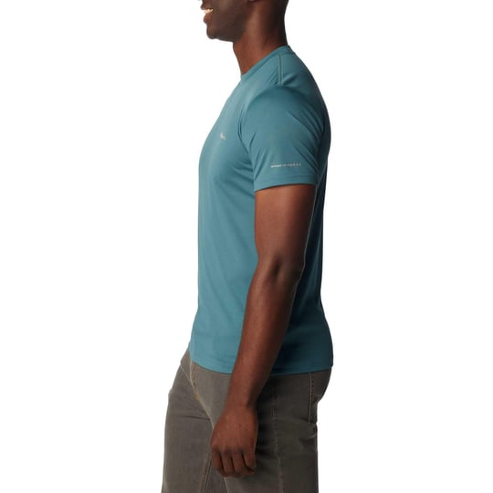 Columbia Columbia Erkek Yuvarlak Yaka Kısa Kollu Logolu Yeşil T-Shirt 1533313-336