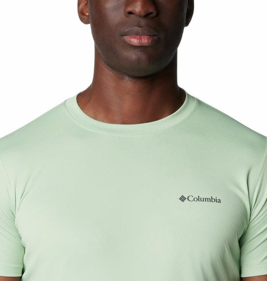 Columbia Columbia Erkek Yuvarlak Yaka Kısa Kollu Logolu Yeşil T-Shirt 1533313-349