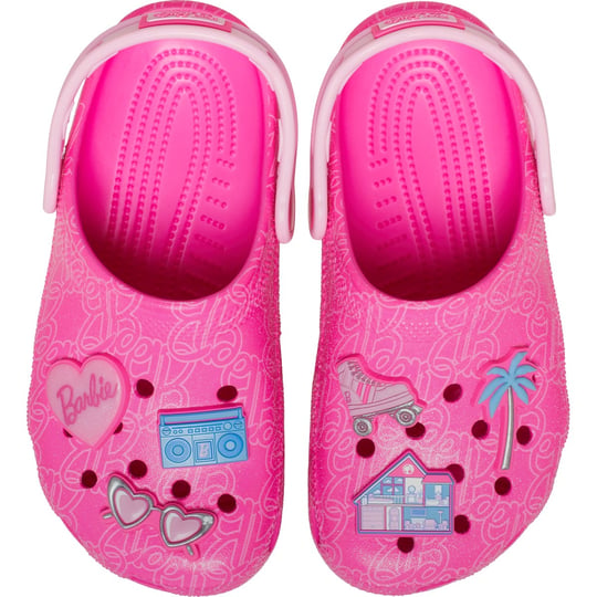 Crocs Crocs Çocuk Barbie Tasarımlı Logo İmzalı Pembe Terlik 211406-90H
