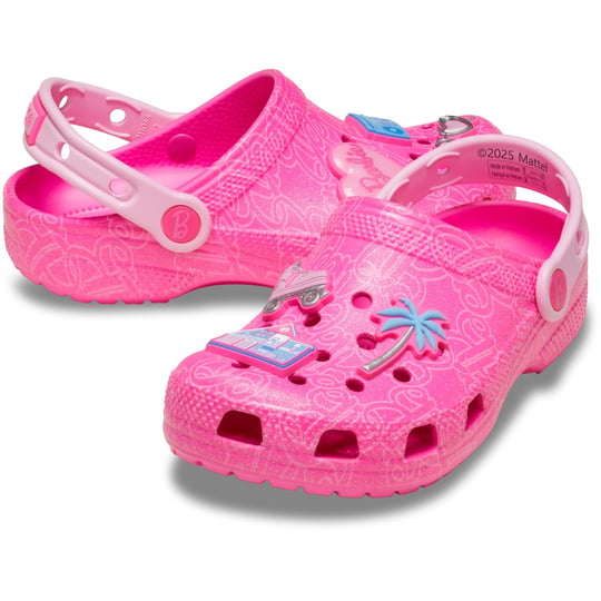 Crocs Crocs Çocuk Barbie Tasarımlı Logo İmzalı Pembe Terlik 211406-90H