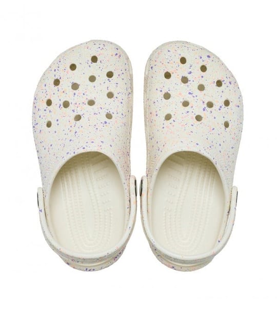 Crocs Crocs Çocuk Boya Sıçratma Tasarımlı Beyaz Terlik 212495-2MT