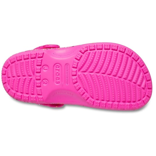 Crocs Crocs Çocuk Dokulu Boya Sıçratma Tasarımlı Pembe Terlik 210349-6TX