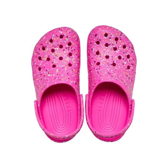 Crocs Crocs Çocuk Dokulu Boya Sıçratma Tasarımlı Pembe Terlik 210349-6TX