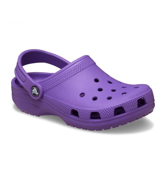 Crocs Crocs Çocuk Marka Logolu Rahat Günlük Kullanım Mor Terlik 206991-510