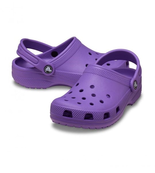 Crocs Crocs Çocuk Marka Logolu Rahat Günlük Kullanım Mor Terlik 206991-510