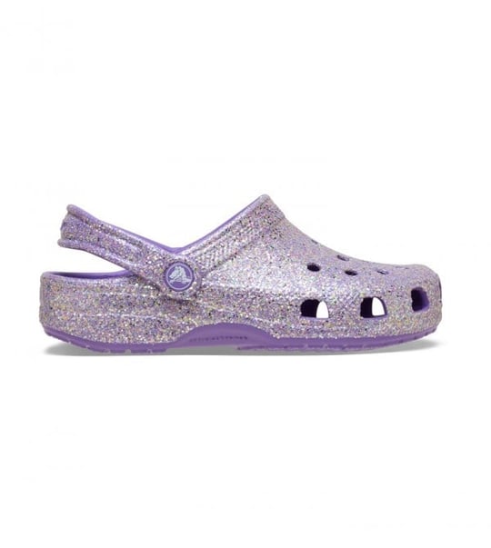 Crocs Crocs Çocuk Simli Suya Dayanıklı Mor Terlik 212561-510