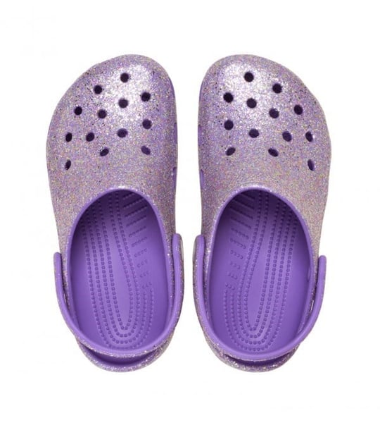Crocs Crocs Çocuk Simli Suya Dayanıklı Mor Terlik 212561-510