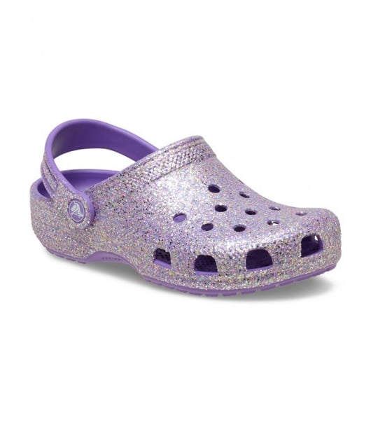 Crocs Crocs Çocuk Simli Suya Dayanıklı Mor Terlik 212561-510