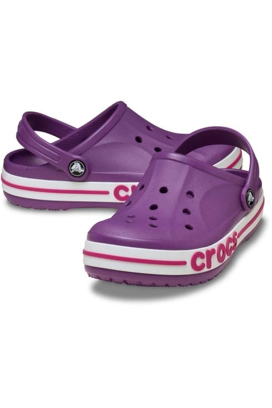 Crocs Crocs Çocuk Yüksek Taban Nefes Alan Logolu Mor Terlik 207019-5C6
