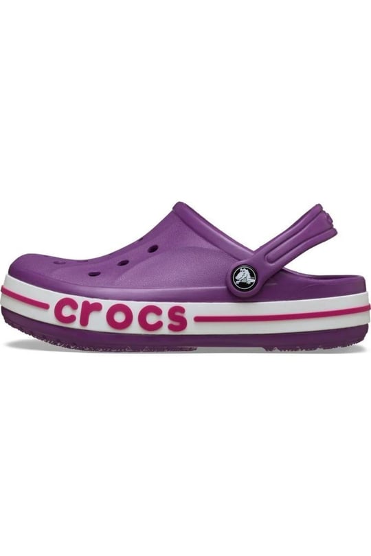 Crocs Crocs Çocuk Yüksek Taban Nefes Alan Logolu Mor Terlik 207019-5C6