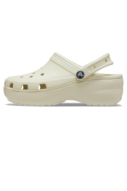 Crocs Crocs Kadın Marka Logolu Rahat Günlük Kullanım Bej Terlik 206750-2Y2