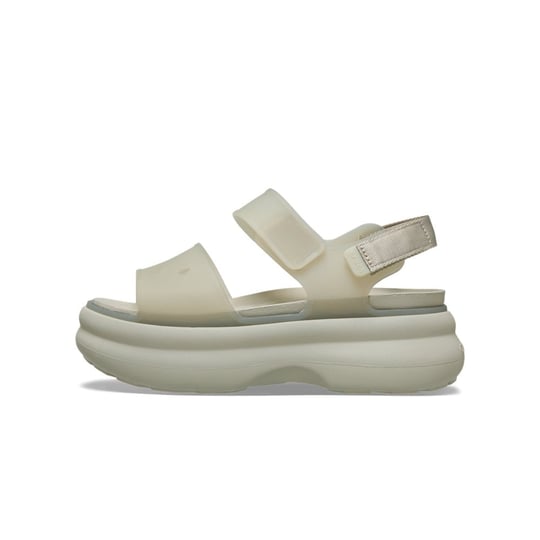 Crocs Crocs Kadın Yüksek Platform Tabanlı Suya Dayanıklı Bej Terlik 212651-1WY
