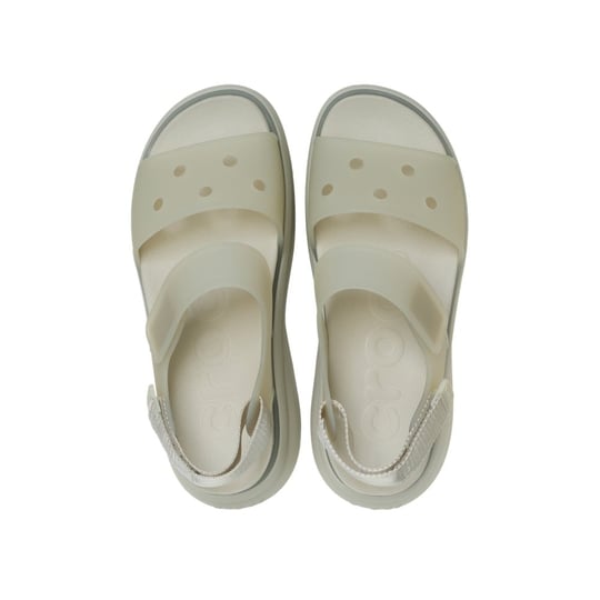 Crocs Crocs Kadın Yüksek Platform Tabanlı Suya Dayanıklı Bej Terlik 212651-1WY