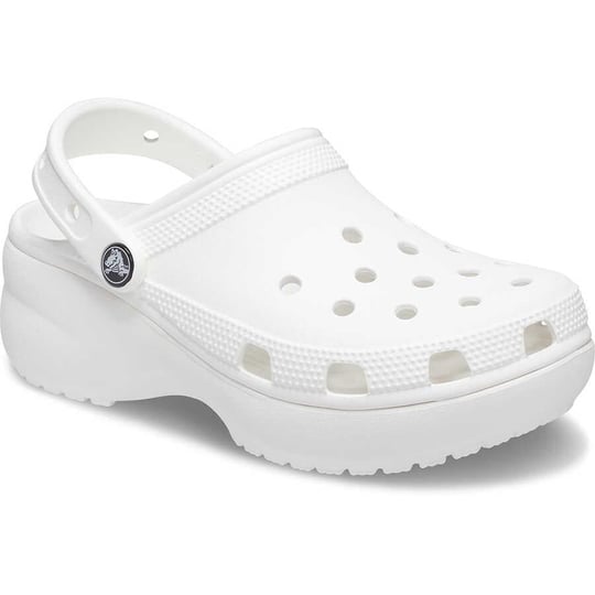 Crocs Crocs Kadın Yüksek Taban Nefes Alan Logolu Beyaz Terlik 206750-100
