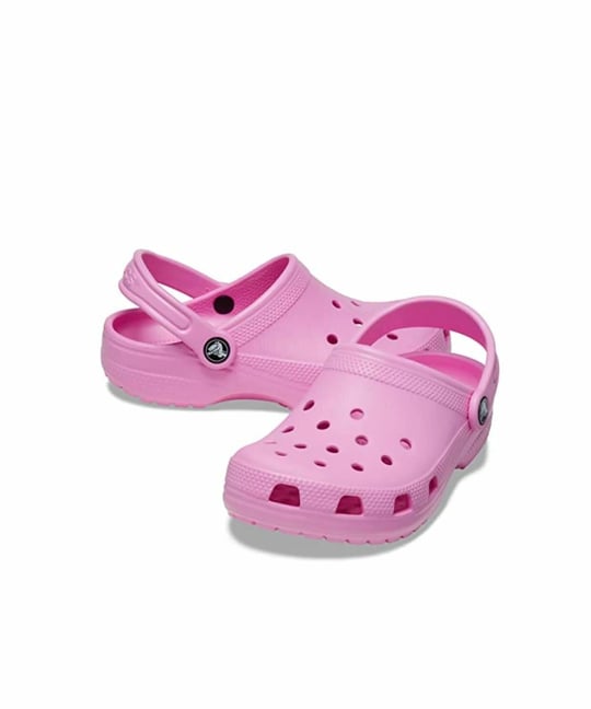 Crocs Crocs UNISEX Marka Logolu Rahat Günlük Kullanım Pembe Terlik 206991-6SW