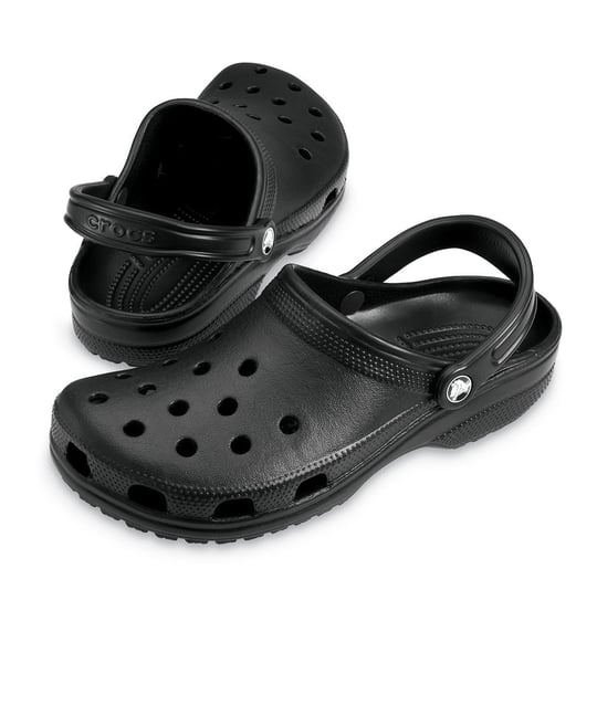 Crocs Crocs UNISEX Marka Logolu Rahat Taban Siyah Terlik 10001-001