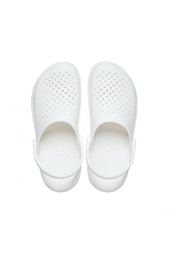 Crocs Crocs Unısex Marka Logolu Rahat Günlük Kullanım Beyaz Terlik 209964-143