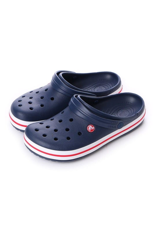Crocs Crocs UNISEX Renkli Logo Detaylı Günlük Lacivert Terlik 11016-410