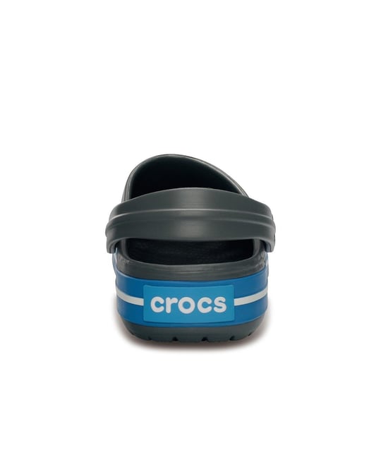 Crocs Crocs UNISEX Renkli Logo Detaylı Günlük Lacivert-Gri Terlik 11016-07W
