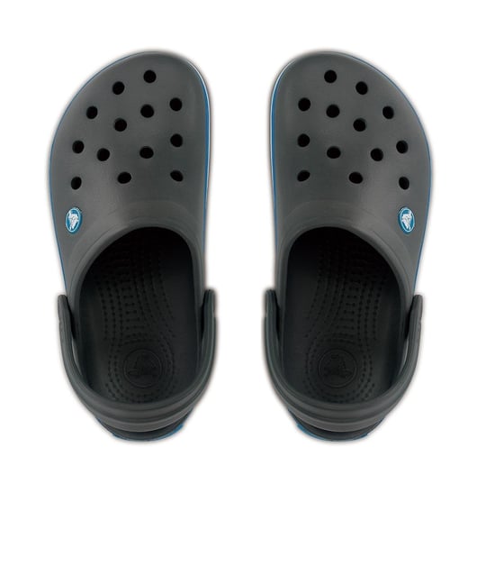 Crocs Crocs UNISEX Renkli Logo Detaylı Günlük Lacivert-Gri Terlik 11016-07W