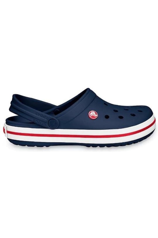 Crocs Crocs UNISEX Renkli Logo Detaylı Günlük Lacivert Terlik 11016-410