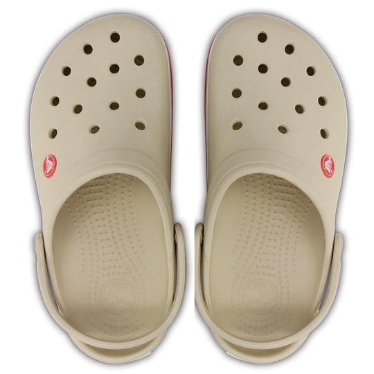 Crocs Crocs UNISEX Renkli Logo Detaylı Günlük Kum-Beyaz-Kırmızı Terlik 11016-1AS