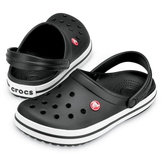 Crocs Crocs UNISEX Renkli Logo Detaylı Günlük Siyah Terlik 11016-001