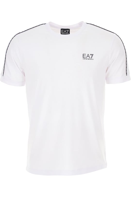 Ea7 Ea7 Erkek %100 Pamuklu Regular Fit Kısa Kollu Beyaz T-Shirt 3LPT31 PJFUZ-1100