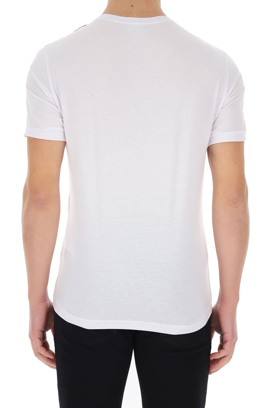 Ea7 Ea7 Erkek %100 Pamuklu Regular Fit Kısa Kollu Beyaz T-Shirt 3LPT31 PJFUZ-1100