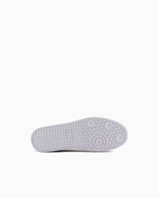 EA7 Ea7 Erkek Bağcıklı Marka Logolu Spor Stil Beyaz-Siyah Sneaker 7X000405 AF19826-MC001