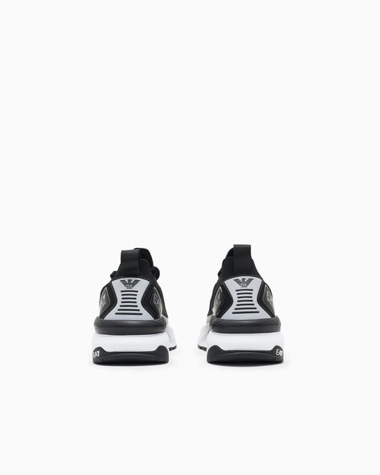 EA7 Ea7 Erkek Bağcıklı Rahat Taban Logo Detaylı Deri Günlük Siyah Sneaker 7X000343 AF18639-MC032