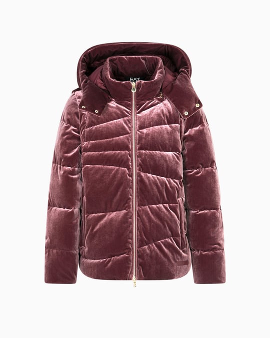 EA7 Ea7 Erkek Çıkarılabilir Fermuarlı Kapüşon Ve Kollar Uyumlu İşlemeli Logo Cepli Bordo Mont 7W000441 AF15654-M5064