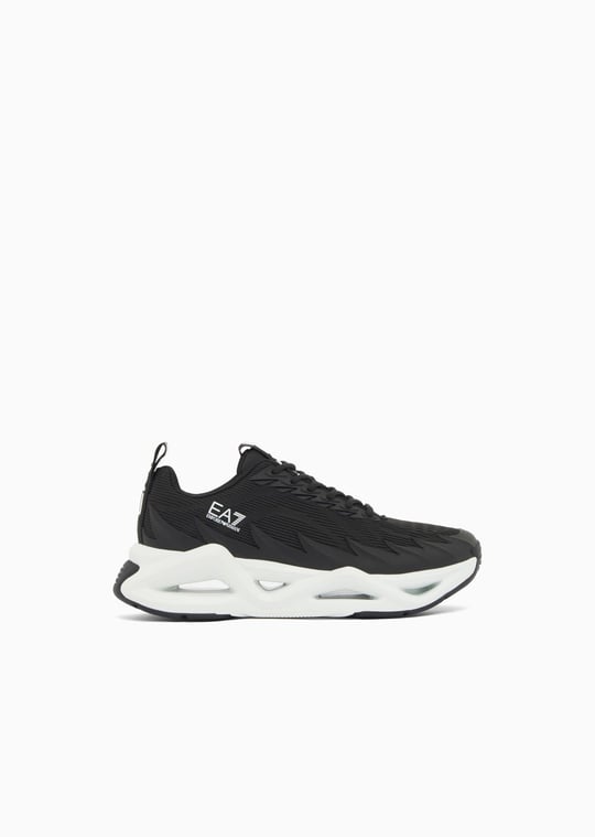 EA7 Ea7 Erkek Fileli Rahat Taban Bağlamalı Spor Siyah Sneaker 7X000304 AF18442-MC001