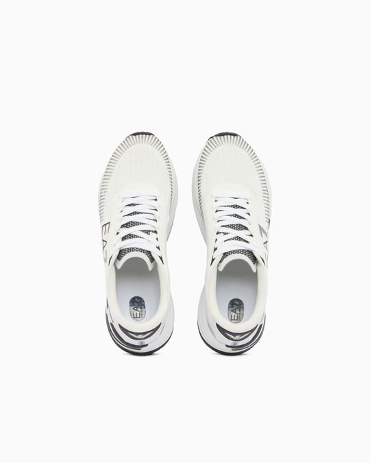 EA7 Ea7 Erkek Kalın ve Rahat Tabanlı File Detaylı Beyaz Sneaker 7X000651 AF23103-MZ021
