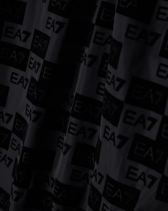 EA7 Ea7 Erkek Logo Baskı Desenli Dik Yakalı Fermuarlı Uzun Kollu Siyah Ceket 7M002389 AF26931-UC001