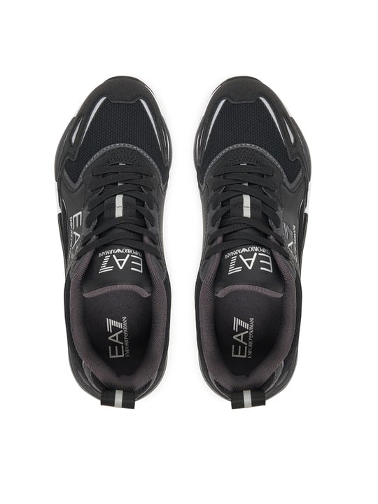 EA7 Ea7 Erkek Marka Logolu Rahat Taban Bağıcıklı Siyah-Beyaz Sneaker 7X000308 AF18447-MZ234