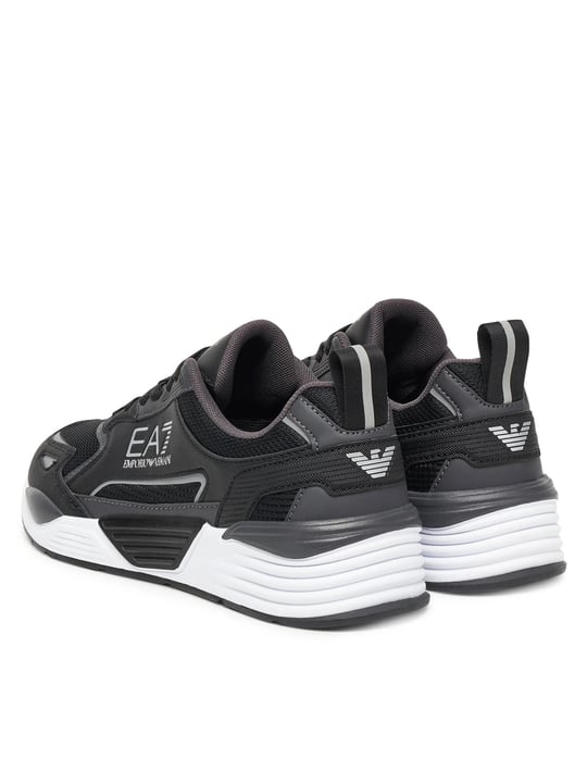 EA7 Ea7 Erkek Marka Logolu Rahat Taban Bağıcıklı Siyah-Beyaz Sneaker 7X000308 AF18447-MZ234