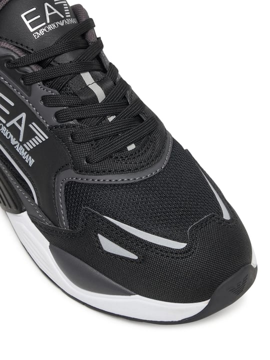 EA7 Ea7 Erkek Marka Logolu Rahat Taban Bağıcıklı Siyah-Beyaz Sneaker 7X000308 AF18447-MZ234
