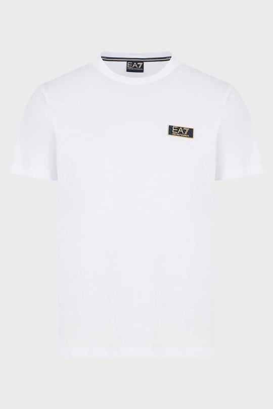 Ea7 Ea7 Erkek Marka Logolu Regular Fit Pamuklu Kısa Kol Beyaz T-Shirt 7M000021 AF10170-U0002