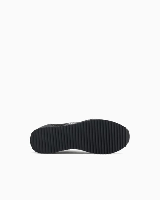 EA7 Ea7 Erkek Nefes Alabilen File Detaylı Rahat Taban Kartal Logo Motifli Beyaz-Siyah Sneaker 7X000334 AF18610-MC001