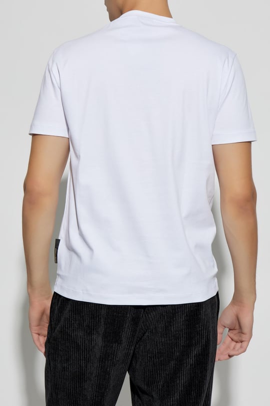 Ea7 Ea7 Erkek Pamuklu Kısa Kollu Günlük Beyaz T-Shirt 7M000023 AF11844-U0002