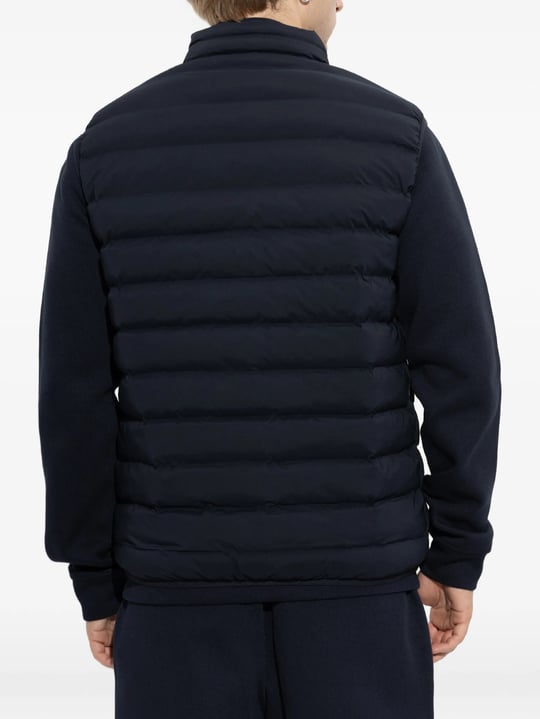 EA7 Ea7 Erkek Pamuklu Regular Fit Kapitoneli Kapüşonlu Fermuarlı Lacivert Yelek 7M002381 AF15953-UB102