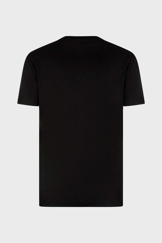 Ea7 Ea7 Erkek Pamuklu Yuvarlak Yaka Marka Logolu Siyah T-Shirt 3RPT19 PJM9Z-1200