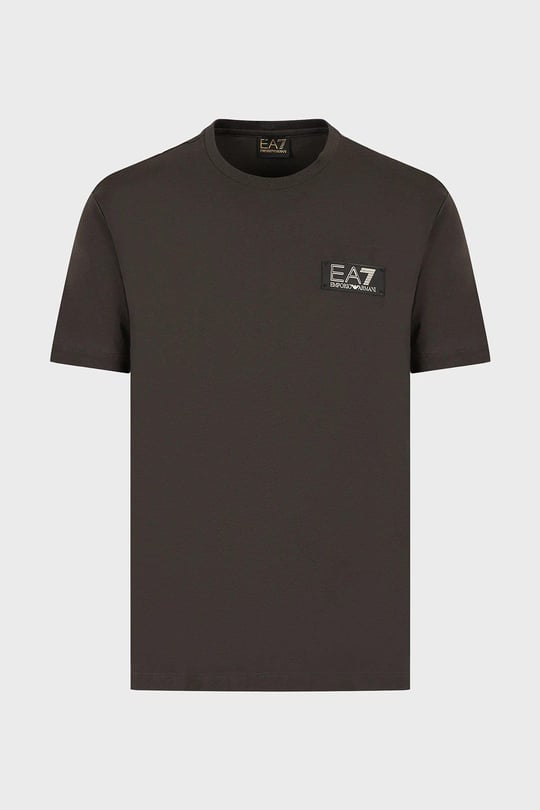Ea7 Ea7 Erkek Pamuklu Yuvarlak Yaka Marka Logolu Antrasit T-Shirt 3RPT19 PJM9Z-1997