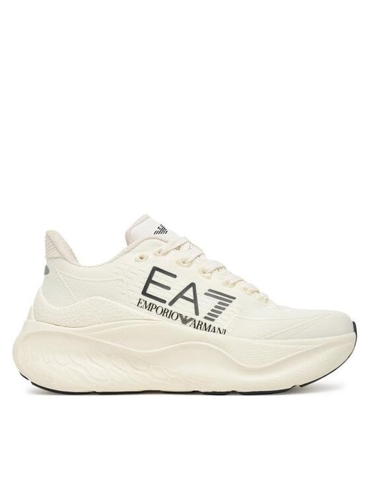 EA7 Ea7 Erkek Rahat ve Yüksek Taban Nefes Alabilen Üst Yüzeyli Beyaz-Siyah Sneaker X8X245 XK442-MZ212